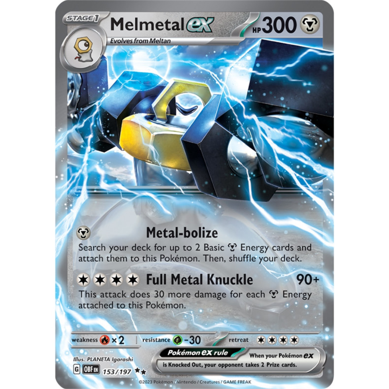 Melmetal ex 153/197 - Obsidian Flames Enkeltkort