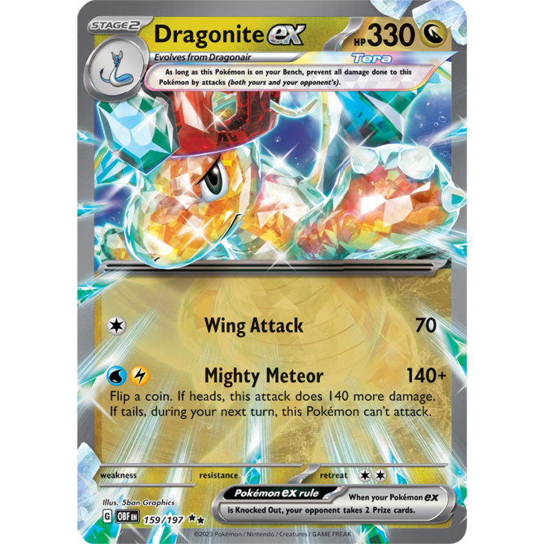 Dragonite ex 159/197 - Obsidian Flames Enkeltkort