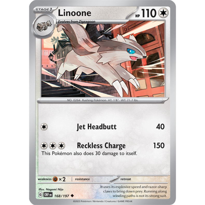 Linoone 168/197 - Obsidian Flames Enkeltkort