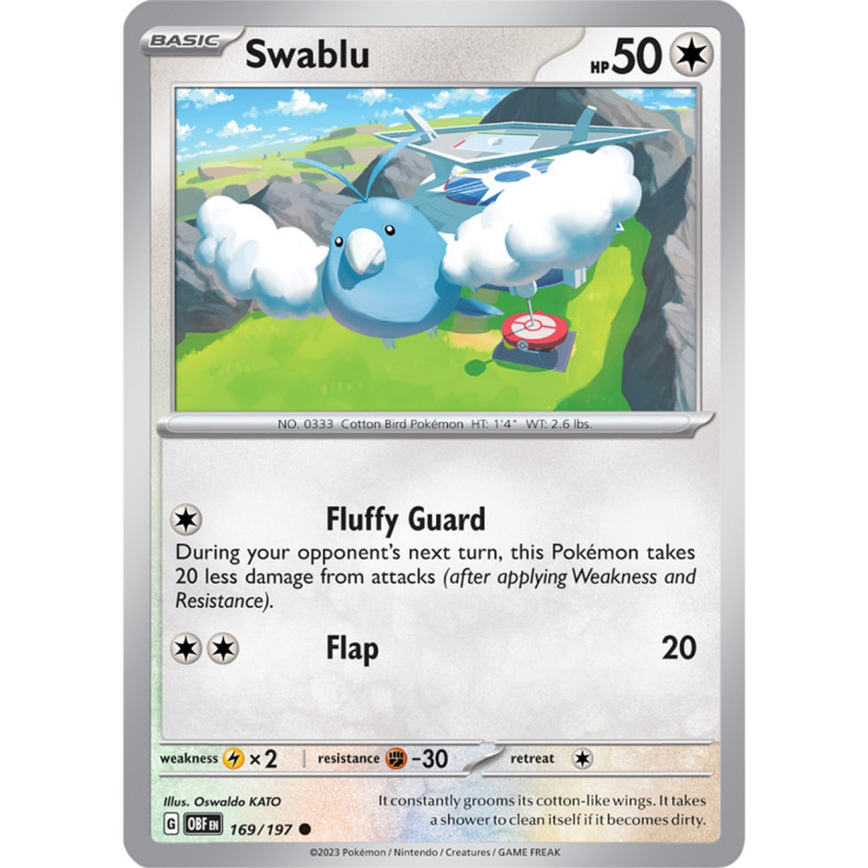 Swablu 169/197 - Obsidian Flames Enkeltkort
