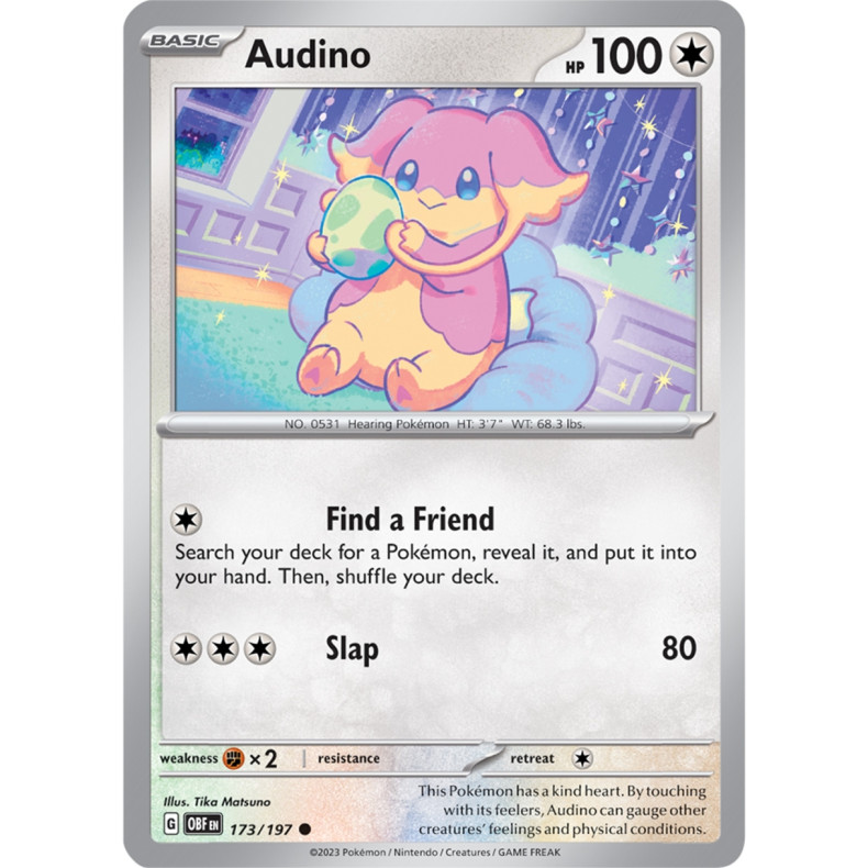 Audino 173/197 - Obsidian Flames Enkeltkort