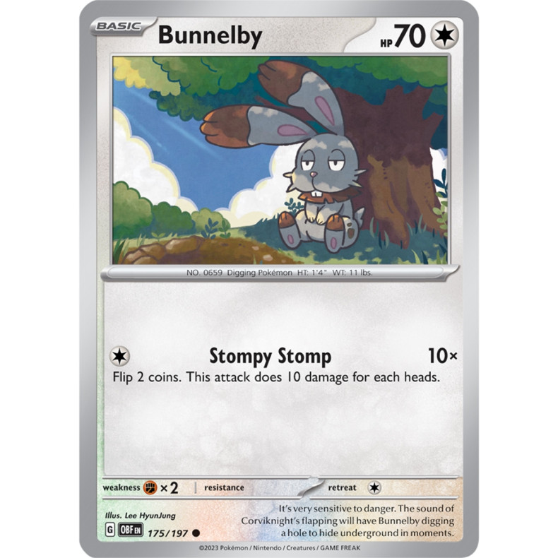 Bunnelby 175/197 - Obsidian Flames Enkeltkort