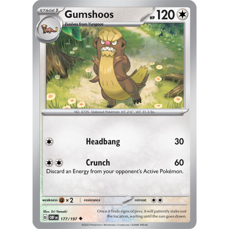 Gumshoos 177/197 - Obsidian Flames Enkeltkort