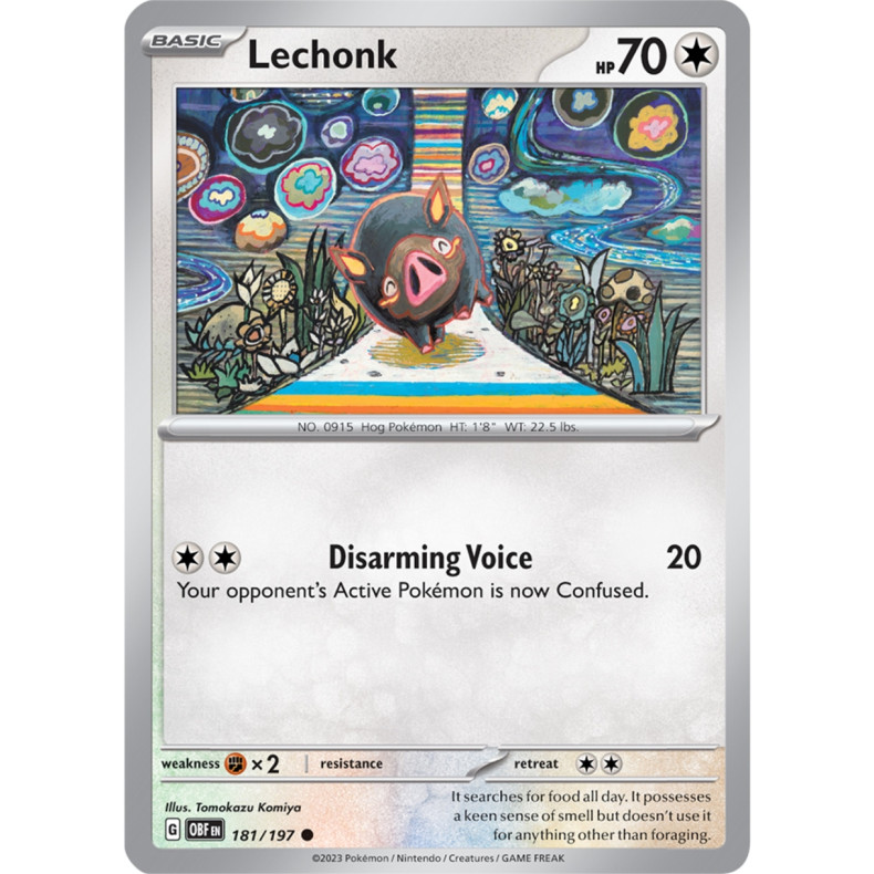 Lechonk 181/197 - Obsidian Flames Enkeltkort