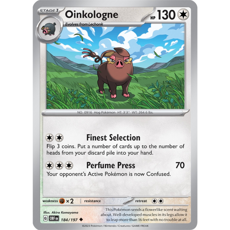 Oinkologne 184/197 - Obsidian Flames Enkeltkort