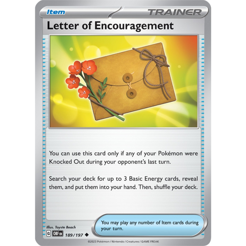 Letter of Encouragement 189/197 - Obsidian Flames Enkeltkort