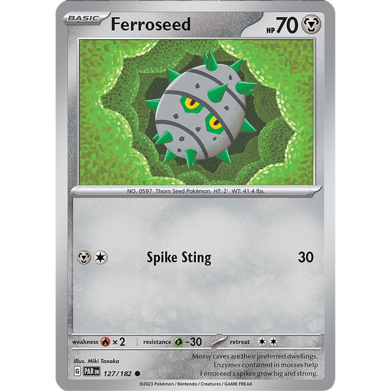 Ferroseed 127/182 - Paradox Rift Enkeltkort