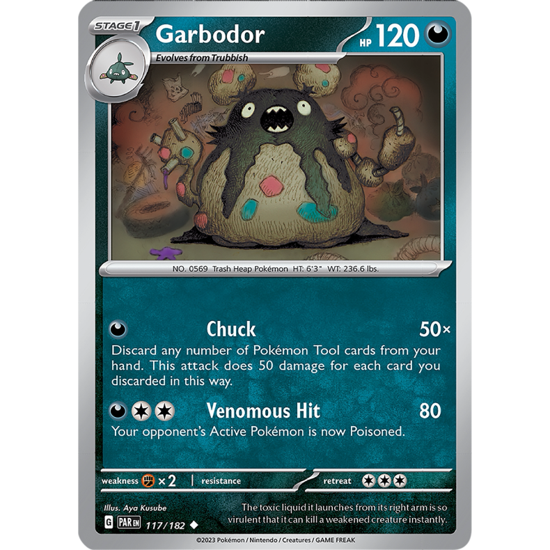 Garbodor 117/182 - Paradox Rift Enkeltkort