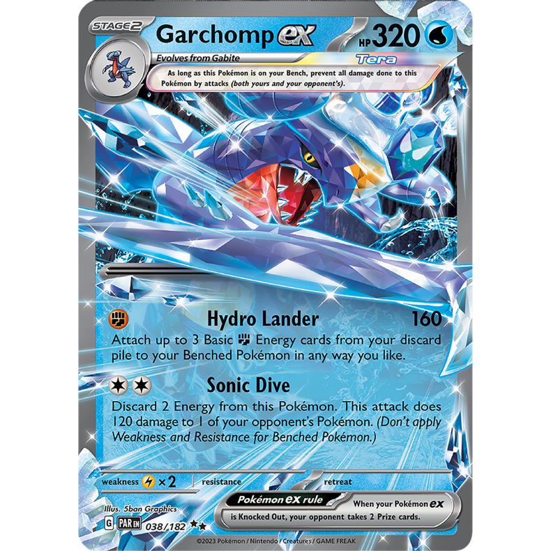 Garchomp ex 038/182 - Paradox Rift Enkeltkort