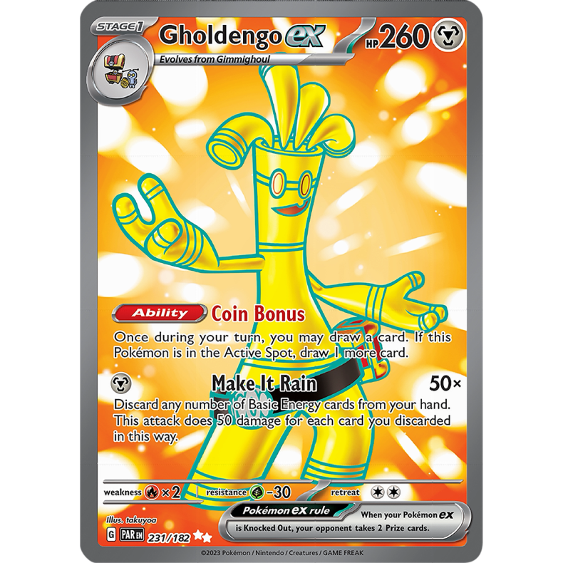 Gholdengo ex 231/182 - Paradox Rift Enkeltkort