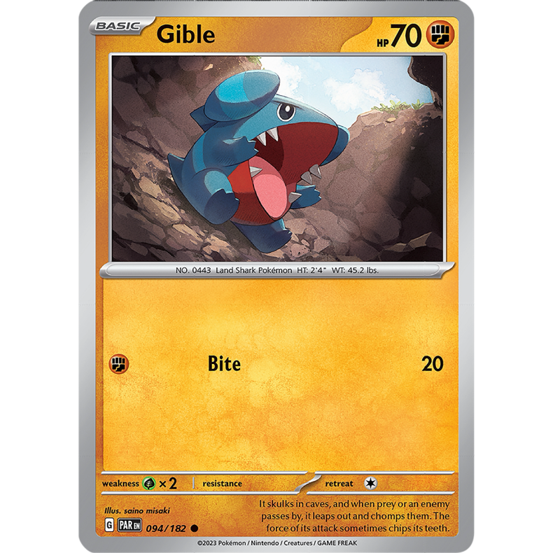 Gible 094/182 - Paradox Rift Enkeltkort