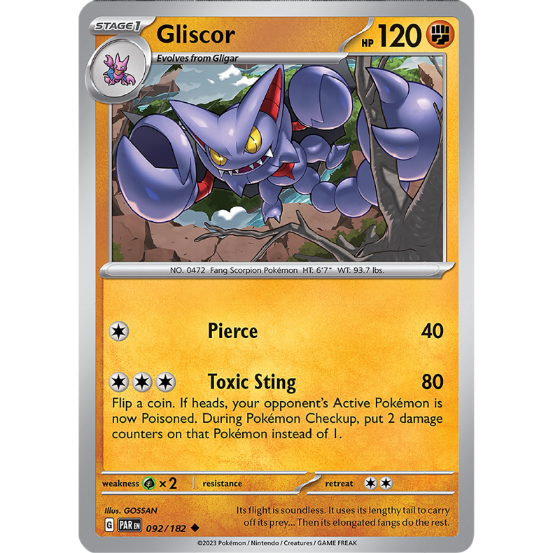 Gliscor 092/182 - Paradox Rift Enkeltkort