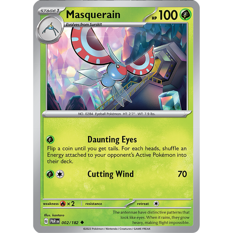 Masquerain 002/182 - Paradox Rift Enkeltkort