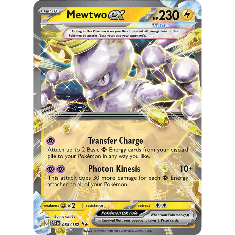 Mewtwo ex 058/182 - Paradox Rift Enkeltkort