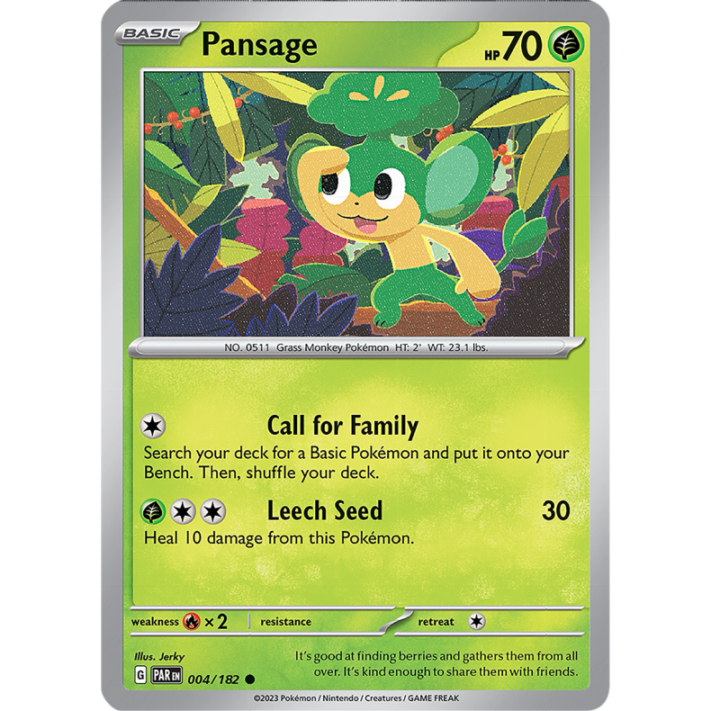 Pansage 004/182 - Paradox Rift Enkeltkort