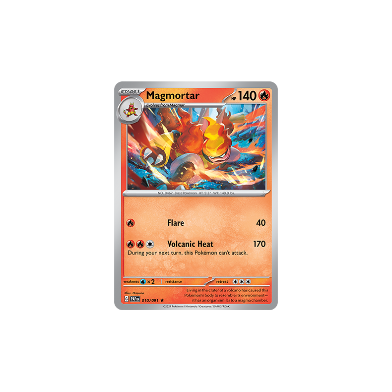 Magmortar 010/091 - Paldean Fates Enkeltkort