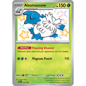 Abomasnow 101/091 - Paldean Fates Enkeltkort