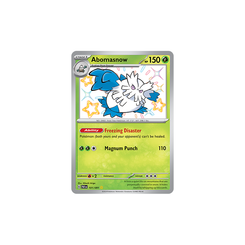 Abomasnow 101/091 - Paldean Fates Enkeltkort
