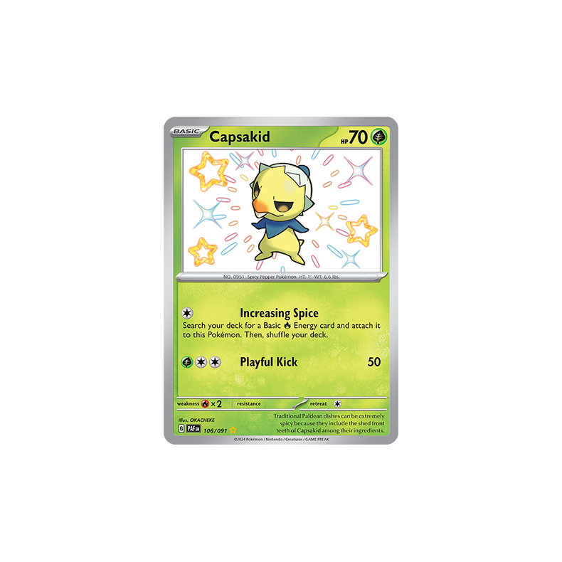 Capsakid 106/091 - Paldean Fates Enkeltkort