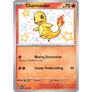 Charmander 109/091 - Paldean Fates Enkeltkort