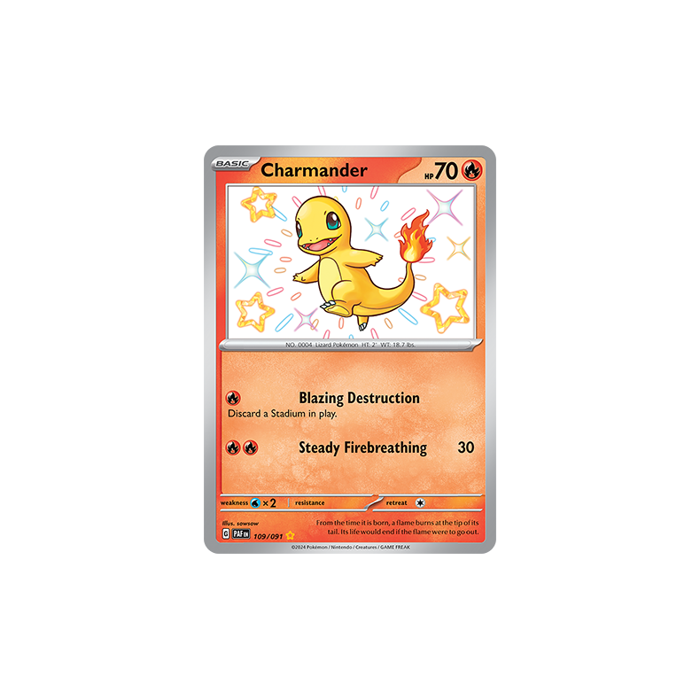 Charmander 109/091 - Paldean Fates Enkeltkort