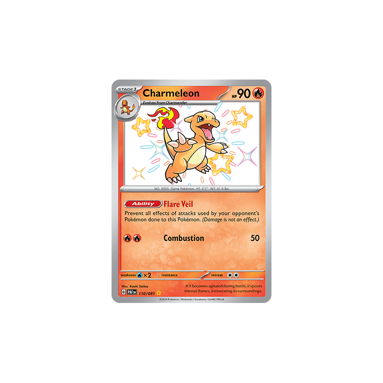Charmeleon 110/091 - Paldean Fates Enkeltkort