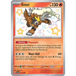 Entei 112/091 - Paldean Fates Enkeltkort