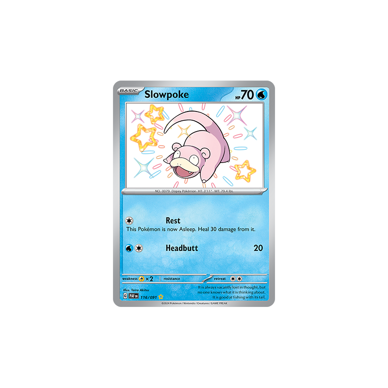 Slowpoke 116/091 - Paldean Fates Enkeltkort