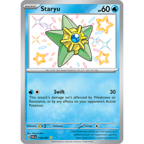 Staryu 118/091 - Paldean Fates Enkeltkort