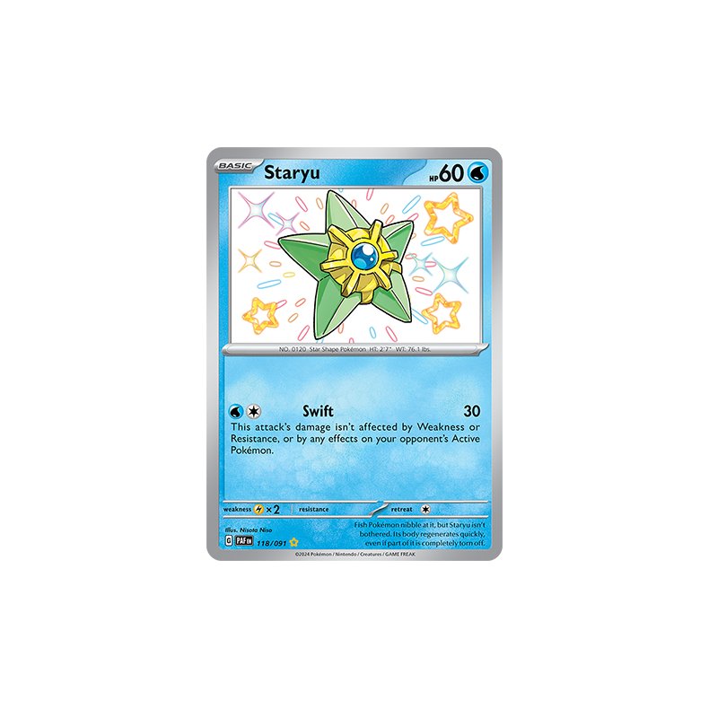 Staryu 118/091 - Paldean Fates Enkeltkort