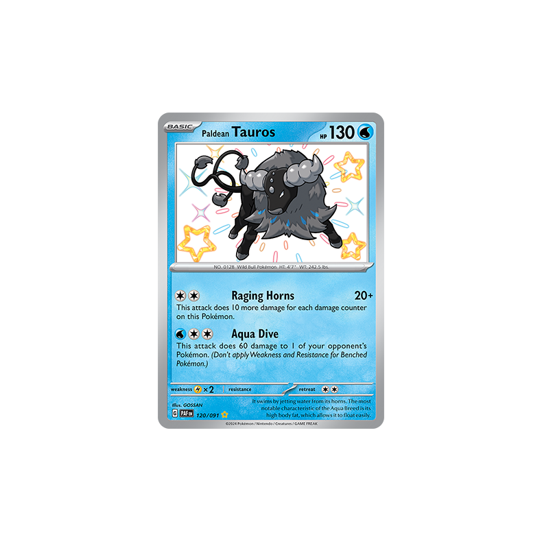 Paldean Tauros 120/091 - Paldean Fates Enkeltkort