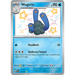 Wugtrio 122/091 - Paldean Fates Enkeltkort