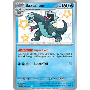 Baxcalibur 130/091 - Paldean Fates Enkeltkort