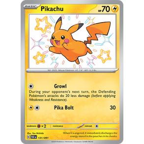 Pikachu 131/091 - Paldean Fates Enkeltkort
