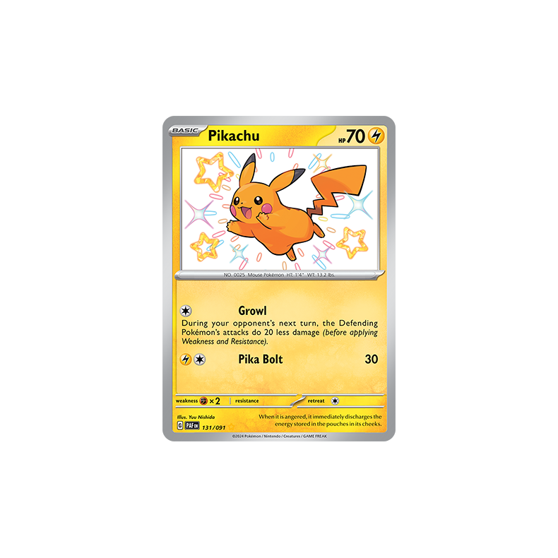 Pikachu 131/091 - Paldean Fates Enkeltkort