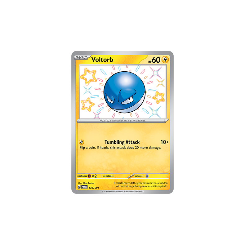 Voltorb 133/091 - Paldean Fates Enkeltkort
