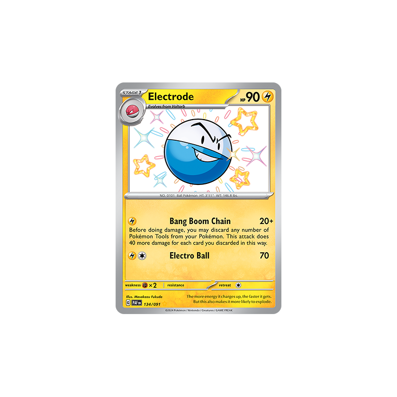Electrode 134/091 - Paldean Fates Enkeltkort