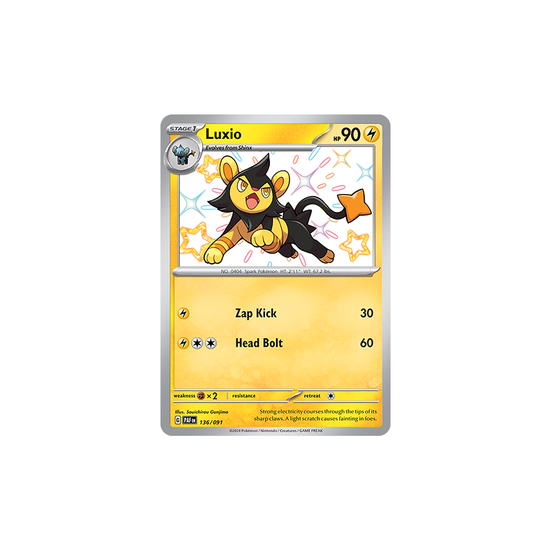 Luxio 136/091 - Paldean Fates Enkeltkort