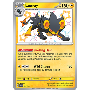 Luxray 137/091 - Paldean Fates Enkeltkort