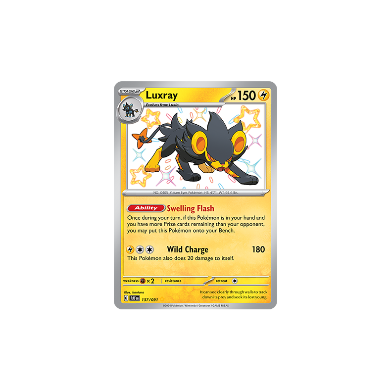 Luxray 137/091 - Paldean Fates Enkeltkort
