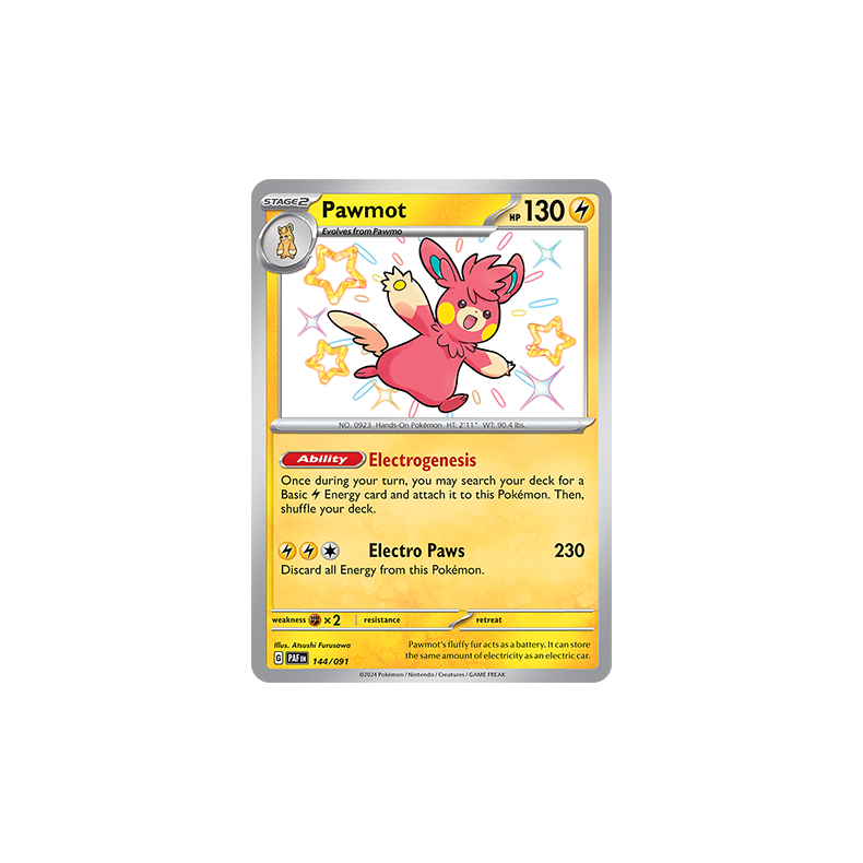 Pawmot 144/091 - Paldean Fates Enkeltkort