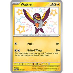 Wattrel 145/091 - Paldean Fates Enkeltkort