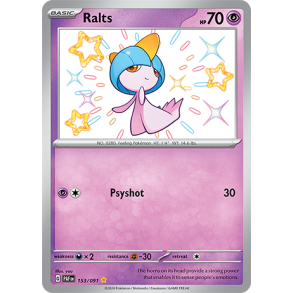 Ralts 153/091 - Paldean Fates Enkeltkort