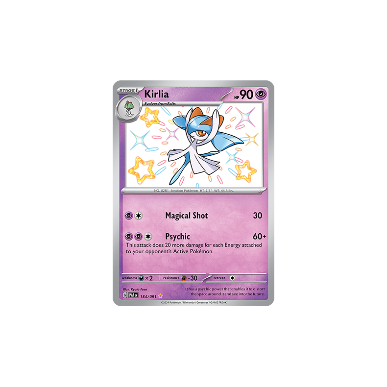 Kirlia 154/091 - Paldean Fates Enkeltkort