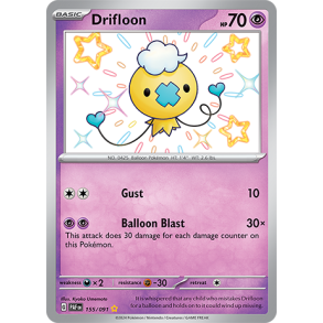 Drifloon 155/091 - Paldean Fates Enkeltkort