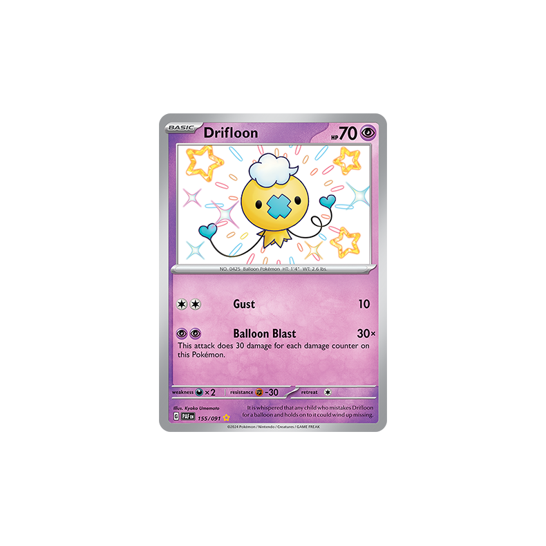 Drifloon 155/091 - Paldean Fates Enkeltkort