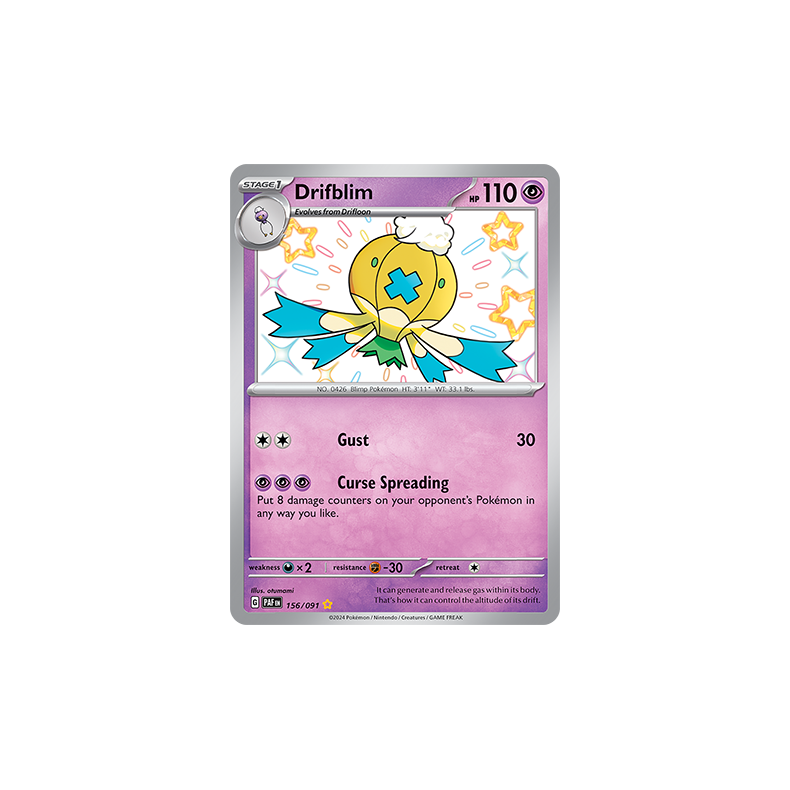 Drifblim 156/091 - Paldean Fates Enkeltkort