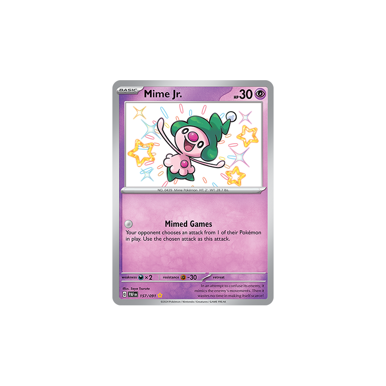 Mime Jr. 157/091 - Paldean Fates Enkeltkort