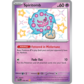 Spiritomb 158/091 - Paldean Fates Enkeltkort
