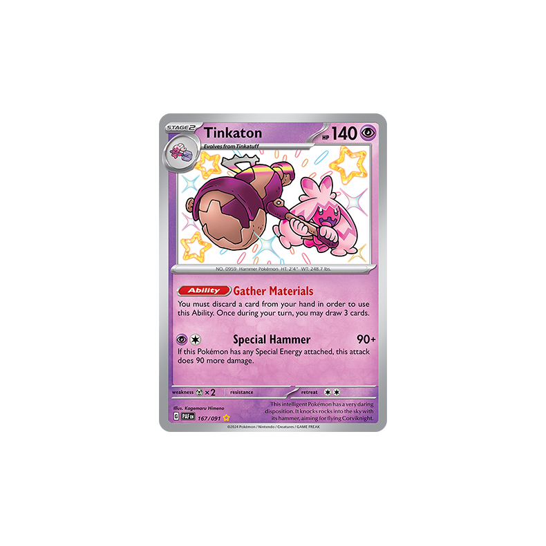 Tinkaton 167/091 - Paldean Fates Enkeltkort